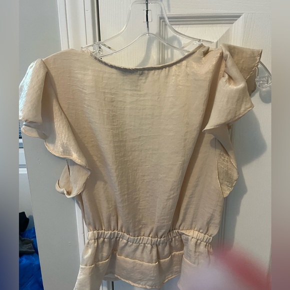 Tan American Eagle Crop Top - Picture 2 of 3